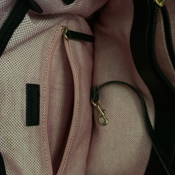 Dooney and Bourke Chiara Black Pebbled Leather Drawstring shopper handbag - Picture 6 of 13